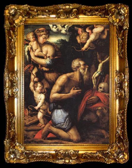 framed  Giorgio Vasari The Temptation of St.Jerome, ta009-2